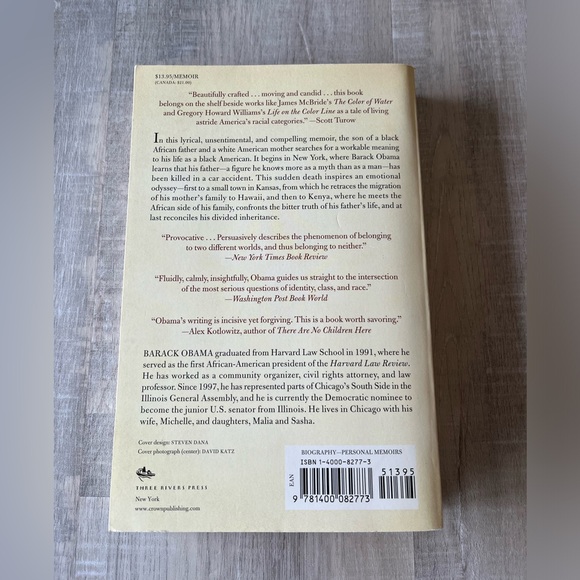 New BARACK OBAMA “Dreams from My Father: A Story of Race and Inheritance” - Picture 2 of 2